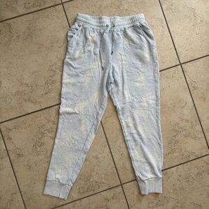 Light Blue & White Splendid Jogger Sweatpants